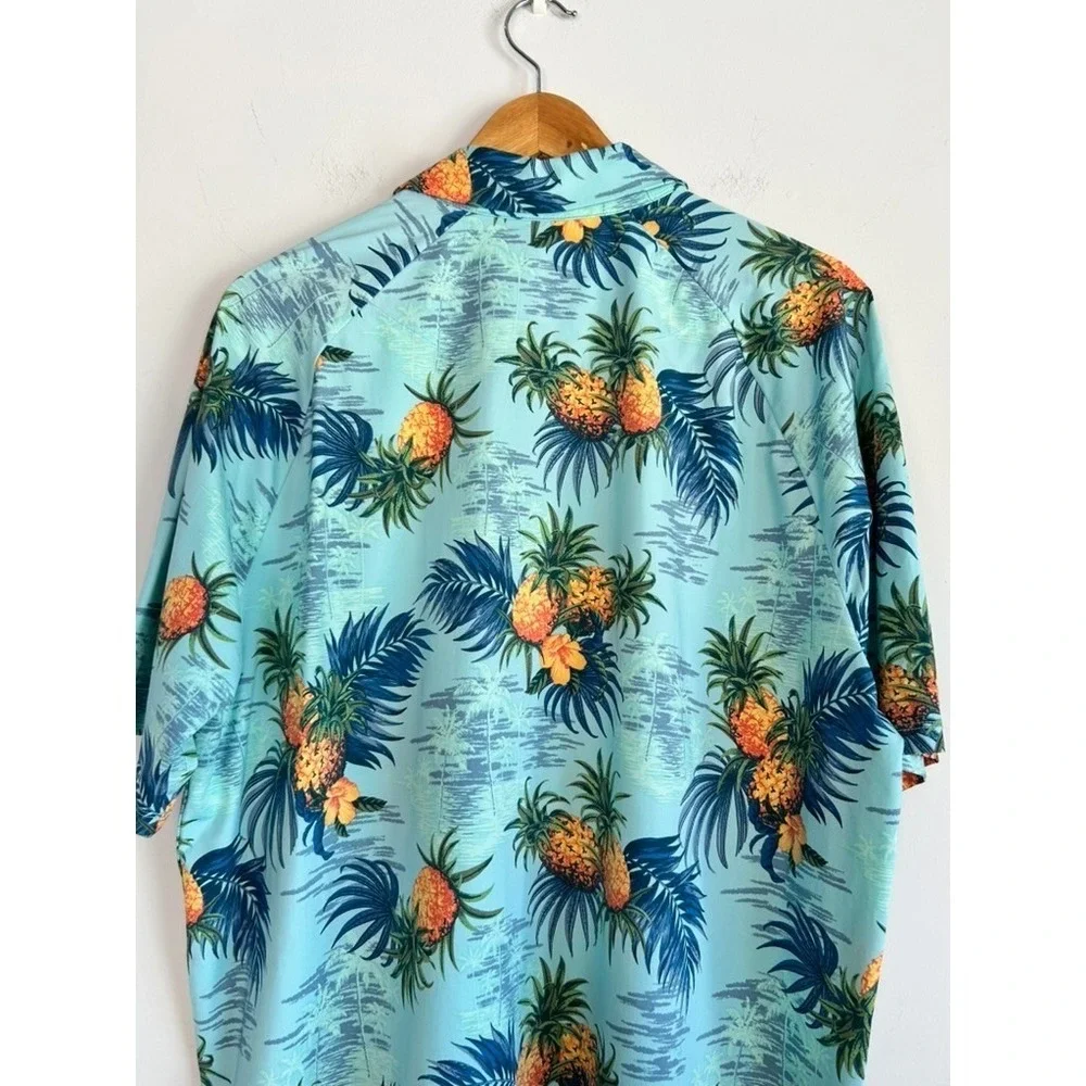 Tommy Bahama Islandzone Polo XL Palm Desert Pina Hawaiian Resortwear UPF Wicking